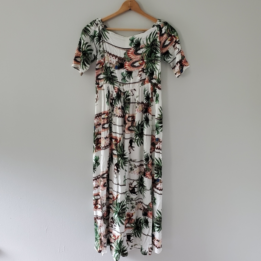 Jaase Tropical Print Jumpsuit